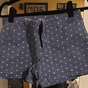 a.n.a Blue Patterned Women Shorts